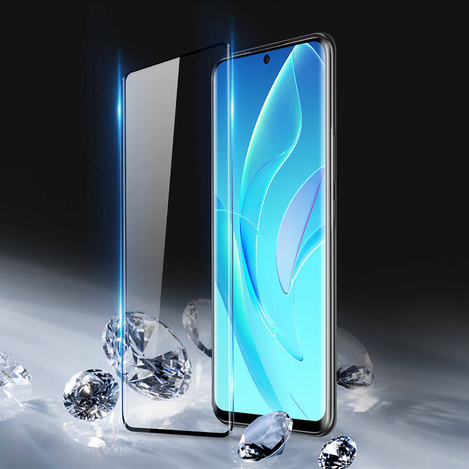 Dux Ducis Curved Glass Gehärtetes Glas für Honor 60 Pro mit schwarzem Rahmen