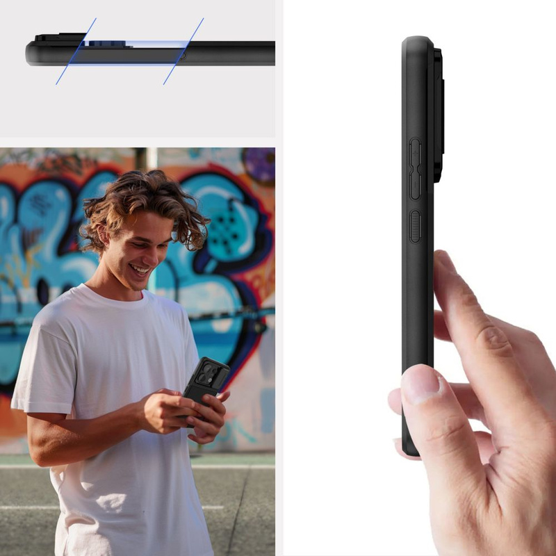 Etui XIAOMI REDMI NOTE 13 PRO 5G / POCO X6 5G Tech-Protect Velar czarne