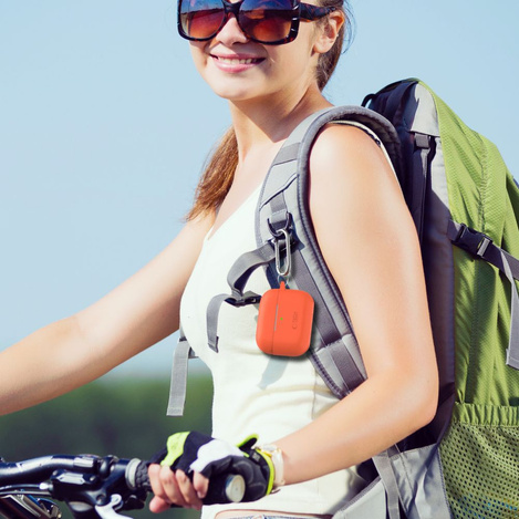 Etui Tech-Protect Silicone Hook na Apple AirPods Pro 1 / 2 - różowe