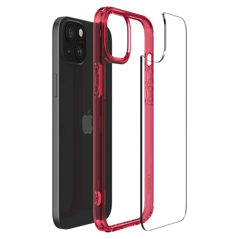 Spigen Ultra Hybrid, rotes Kristall - iPhone 15 Plus