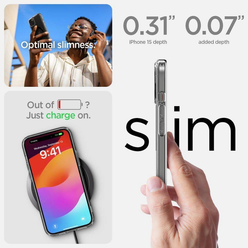 Spigen Ultra Hybrid MAG iPhone 16 MagSafe czarny/black ACS08206