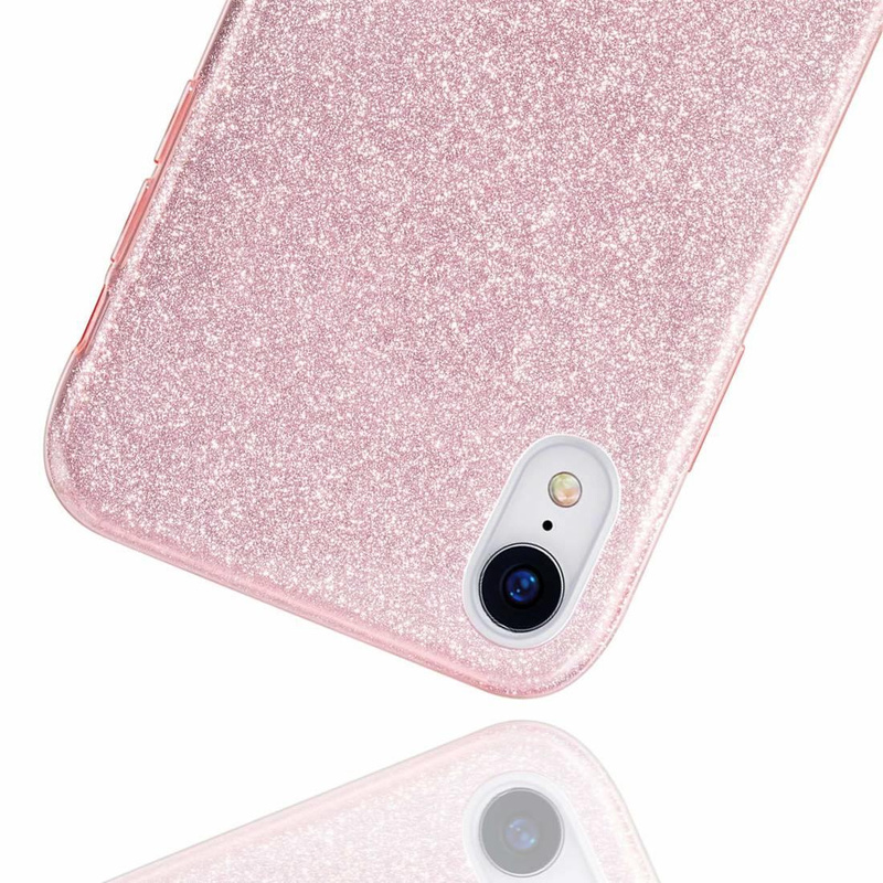 Nakładka Glitter 3in1 do Xiaomi Redmi Note 10 5G / Poco M3 Pro / M3 Pro 5G różowa