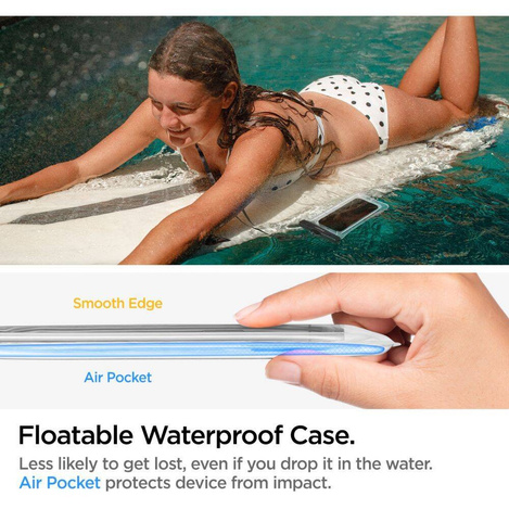 Spigen A610 UNIVERSELLES WASSERDICHTES SCHWIMMERGEHÄUSE KRISTALLKLAR