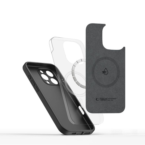 TECH-PROTECT LIQUID SILICONE MAGSAFE IPHONE 16 PRO BLACK