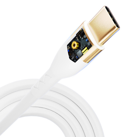 Accessories - 3mk Hyper Silicone Cable C to C 2m 100w White