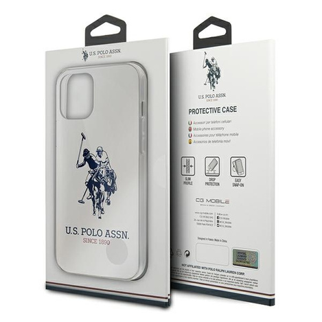 US Polo USHCP12MTPUHRWH iPhone 12 Pro / iPhone 12 biały/white Shiny Big Logo