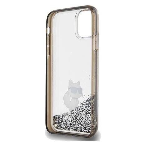Karl Lagerfeld nakładka do iPhone 11 KLHCN61LKCNSK HC LIQ. GLITTER C transparentna