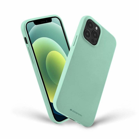Schutzhülle IPHONE 14 PRO MAX Mattes Silikon Mercury Soft Jelly minze