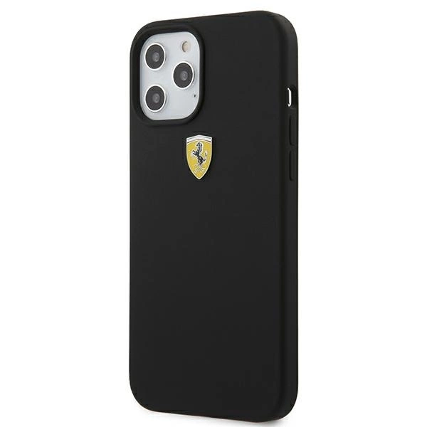 Ferrari FESSIHCP12LBK iPhone 12 Pro Max 6,7" czarny/black hardcase On Track Silicone