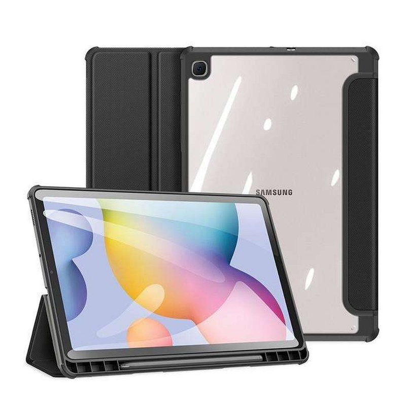 Dux Ducis Toby pancerne etui z klapką Smart Case do Samsung Galaxy Tab S6 Lite z uchwytem na rysik czarny