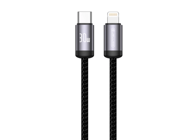 JELLICO Kabel B27 USB-C - Lightning PD 30W 1M schwarz