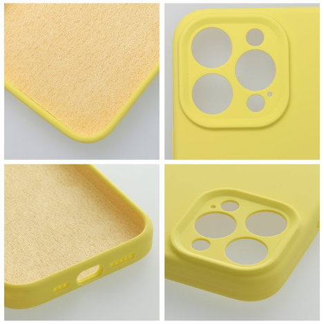 Futerał SILICONE 2mm do IPHONE 16 Plus żółty