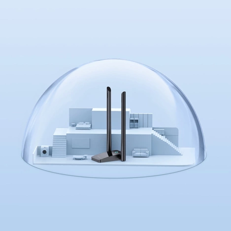 Baseus FastJoy B01317600111-06 1800 Mbit/s USB-Netzwerkkarte – Schwarz