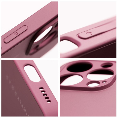 Futerał Roar Matte Glass Case - do iPhone 14 Pro bordowy