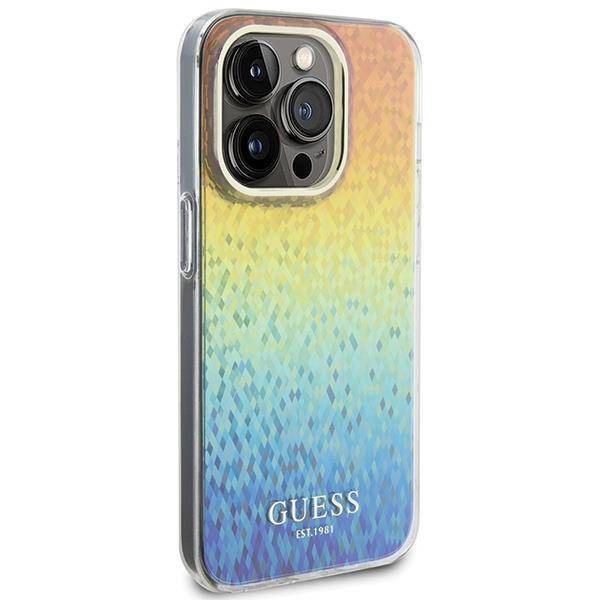 Guess IML Faceted Mirror Disco Iridescent case for iPhone 15 Pro - multicolored