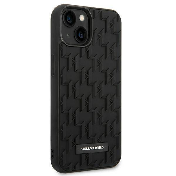 Karl Lagerfeld Monogram 3D Pattern - Etui iPhone 14 Plus (czarny)