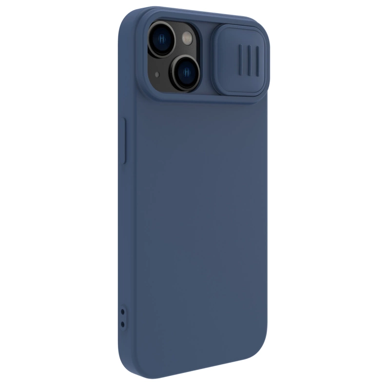Nillkin CamShield Silky Silicone Case iPhone 14 case cover with camera cover blue
