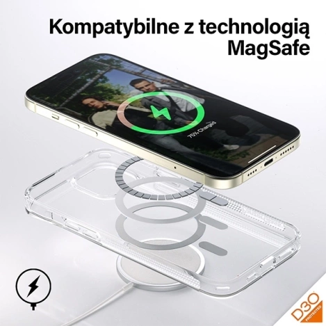 PanzerGlass HardCase mit MagSafe mit D3O und Militärzertifizierung für iPhone 15 Plus / 14 Plus – Transparent