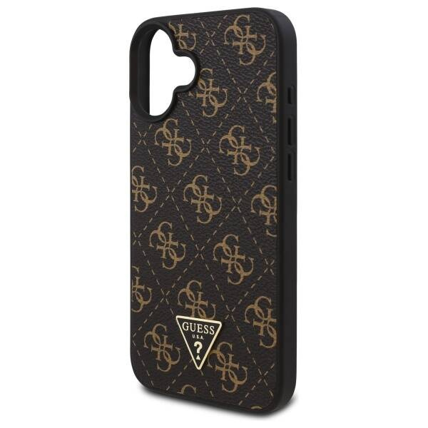 Original Case IPHONE 16 Guess Hardcase New 4G Triangle (GUHCP16SPG4GPK) black