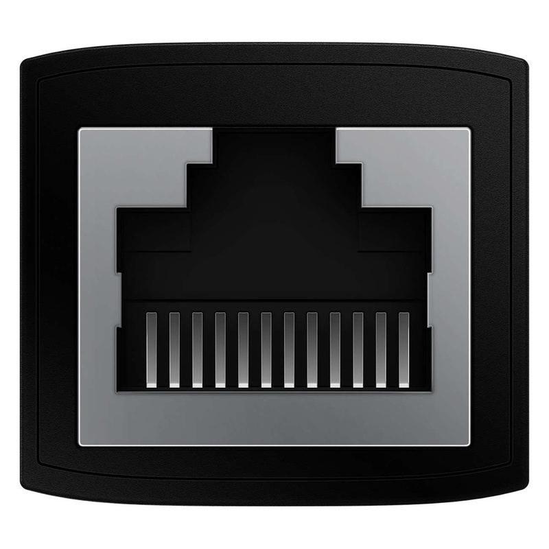 Złączka sieciowa łącznik kabli Ethernet RJ-45 Baseus AirJoy Series 2 szt. - czarna