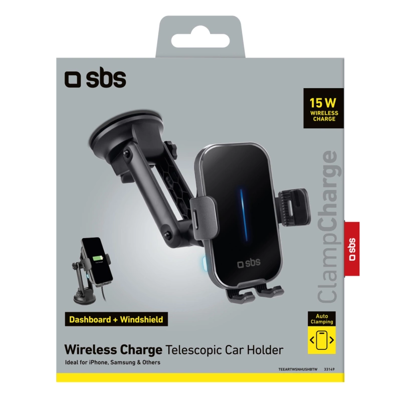 SBS TESUPEXTWIR15W 15W kabelloser Ladegeräthalter – Schwarz