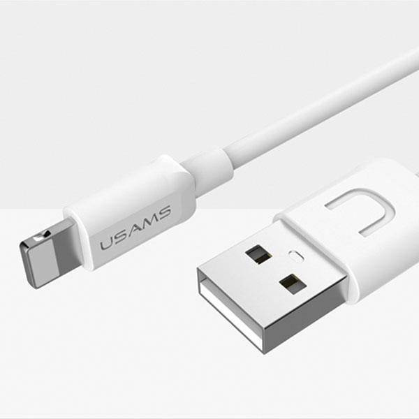 Kabel 2A 1m USB - Lightning USAMS U-Turn IPUSBXD02 (US-SJ097) biały