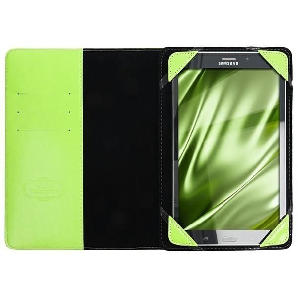 Uniwersalne etui / pokrowiec BLUN na tablet 12,4" limonka (UNT)