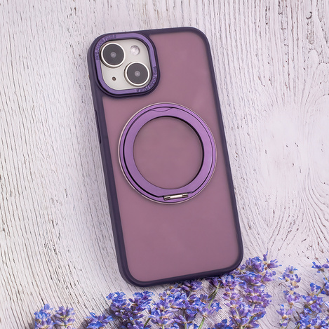 Nakładka Mag Ring Rotating do iPhone 15 Pro 6,1&quot; fioletowy