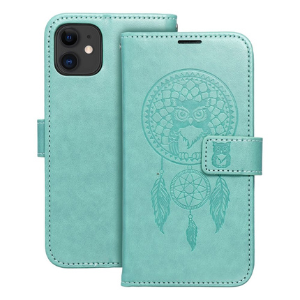 Kabura MEZZO Book do IPHONE 11 łapacz snów zielony