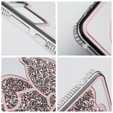 Futerał TEDDY BEAR do SAMSUNG A71 różowy