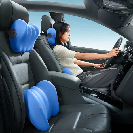 Baseus ComfortRide Auto-Lendenkissen – blau