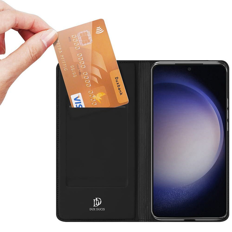 Dux Ducis Skin Pro Hülle für Samsung S24 mit Klappe - Schwarz