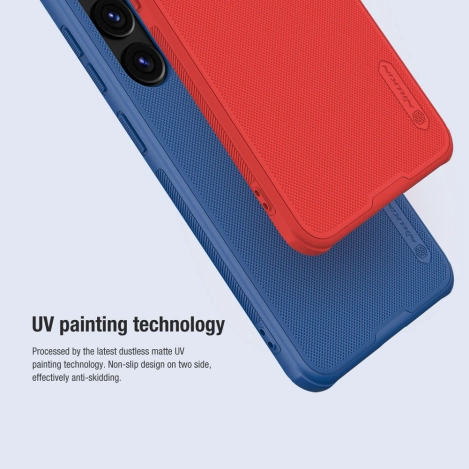 Nillkin Super Frosted Shield Pro armored case for Samsung Galaxy S24 - red