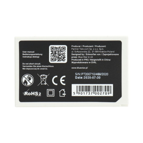 Bateria do Nokia 6610/3200/7250 900 mAh Li-Ion Blue Star