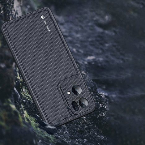 Dux Ducis Fino Hülle mit Nylonmaterial bezogen Oppo Reno7 Pro 5G schwarz