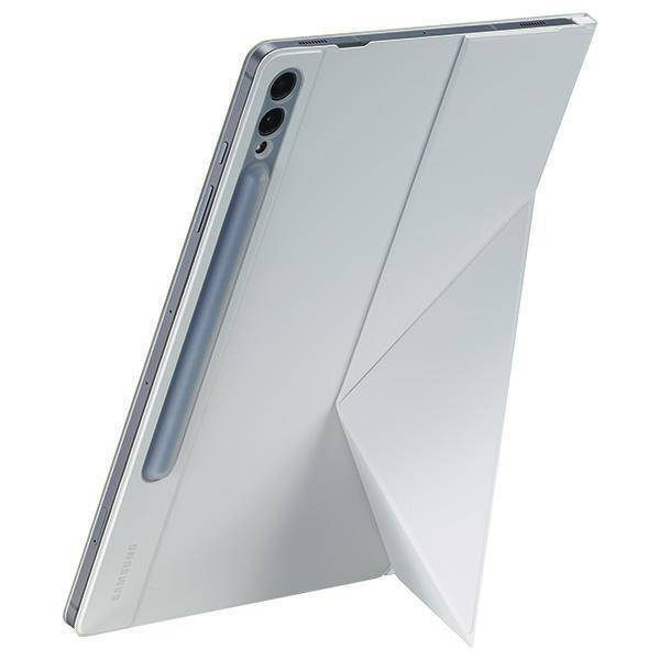 Etui z klapką i podstawką do Samsung Galaxy Tab S9+ Smart Book Cover - białe