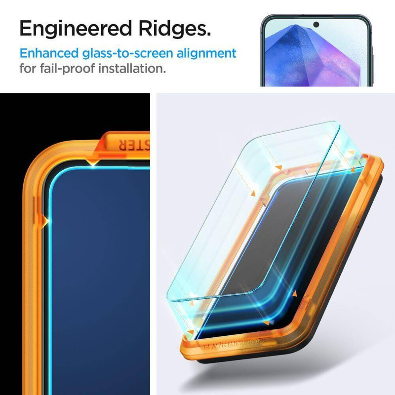 Szkło Hartowane SAMSUNG GALAXY A55 5G Spigen ALM Glas.tr 2-pack Clear