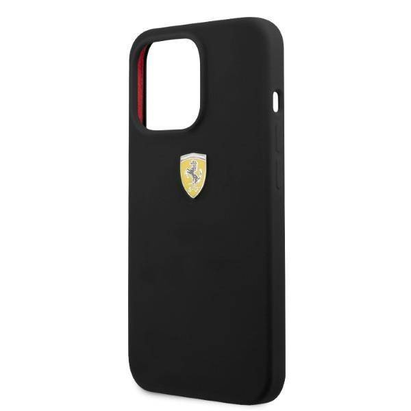 Case IPHONE 13 PRO Ferrari Hardcase Silicone MagSafe (FESSIHMP13LBK) black