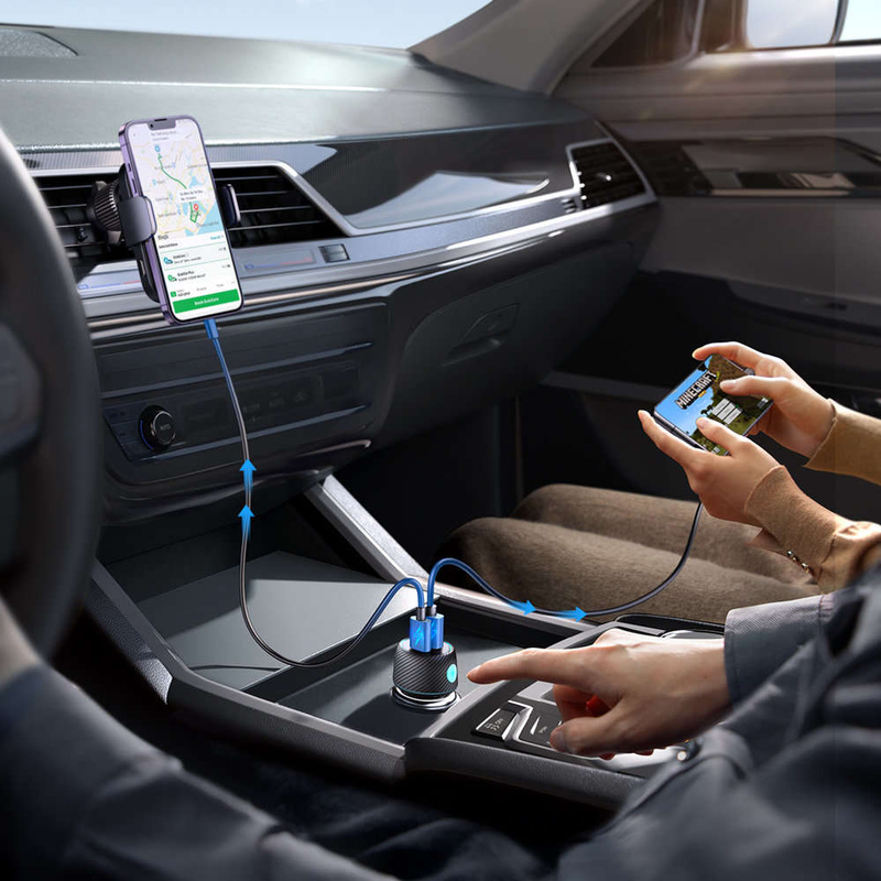 Autoladegerät 60W USB-C USB-A Joyroom JR-CCN01 | Schwarz