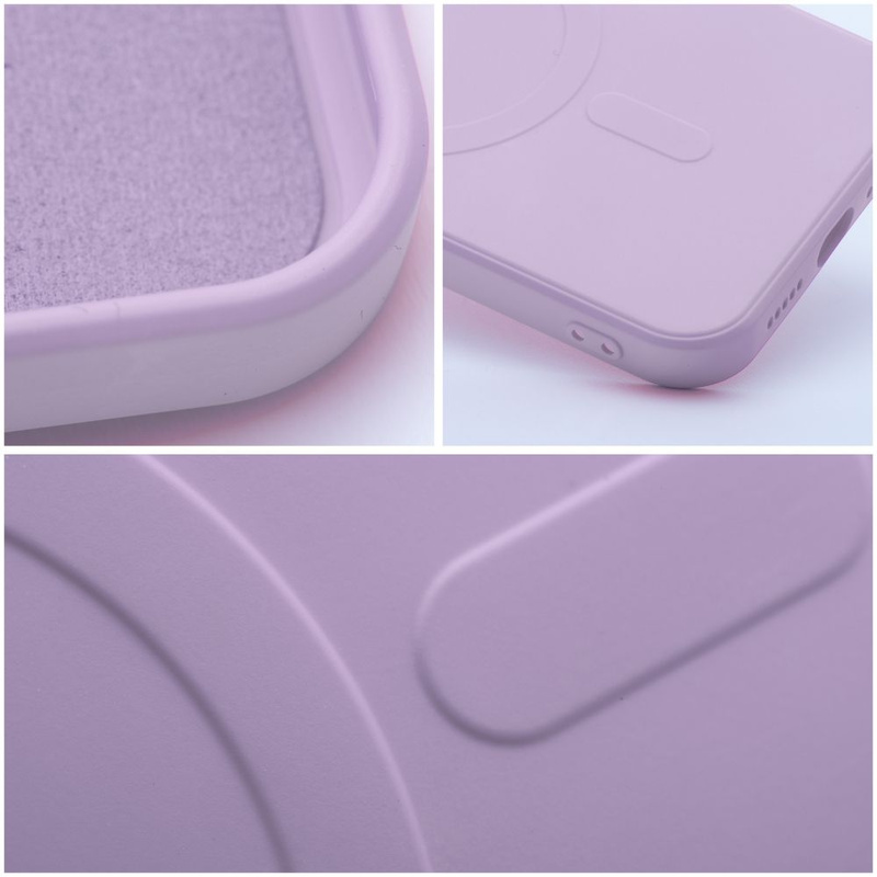Futerał Silicone Mag Cover kompatybilny z MagSafe do IPHONE 13 różowy