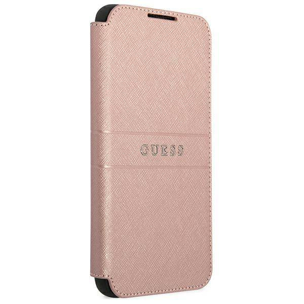 Guess GUBKS22MPSASBPI S22 + S906 rosa / rosa Buch Saffiano Stripes