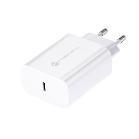 Forcell Ładowarka Sieciowa Uniwersalna ze złączem USB typ C - 3A 25W z funkcją ładowania PD i QC 4.0