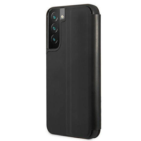 Case BMW BMBKS22MPUCARTCBK S22 + S906 black / black bookcase M Collection Triangles