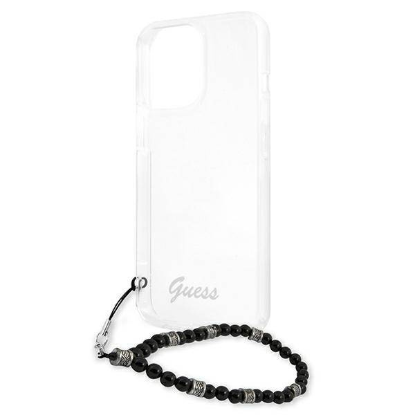 Guess nakładka do iPhone 13 Pro / 13 6,1" GUHCP13LKPSBK przeźroczysta hard case Black Pearl