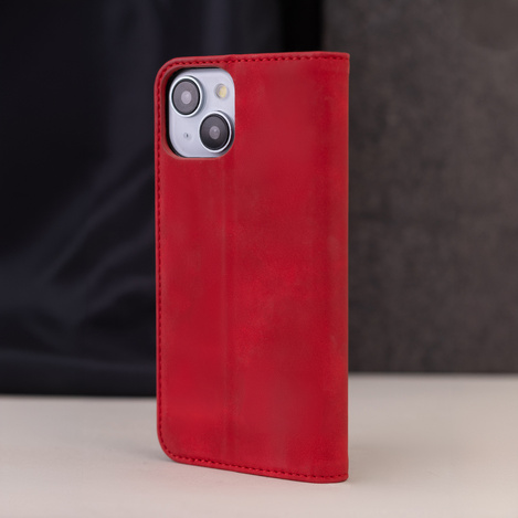Etui Smart Suede do Samsung Galaxy A15 4G / A15 5G czerwone