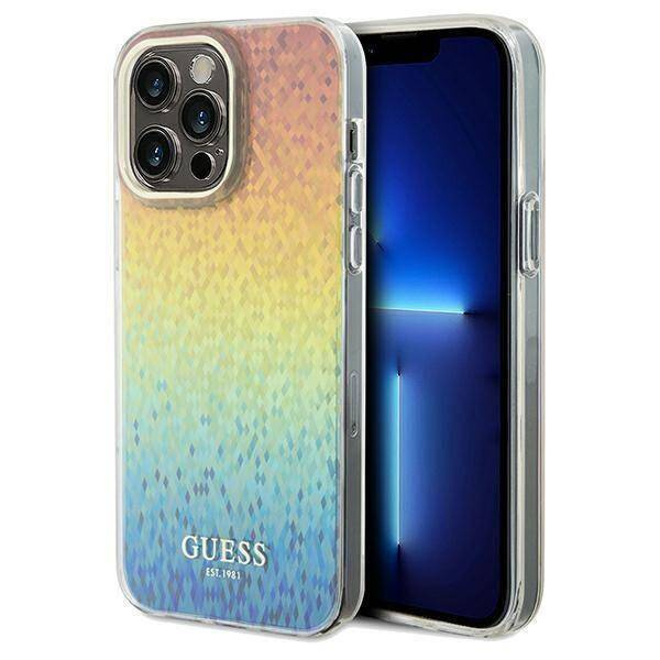 Guess nakładka do iPhone 13 Pro 6,1&quot; GUHCP13LHDECMI HC IML FACETED MIRROR DISCO IRIDESCENT
