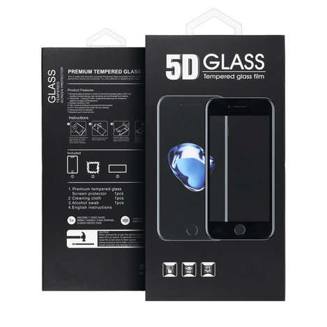 5D Full Glue Tempered Glass - do iPhone 15 (MATTE) czarny