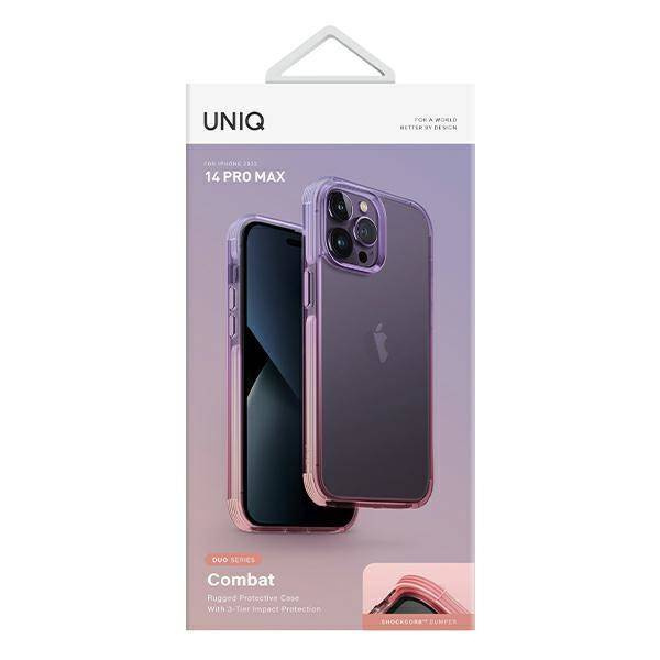 Uniq Combat Duo case iPhone 14 Pro Max 6.7" lilac-pink/lilac lavender-pink