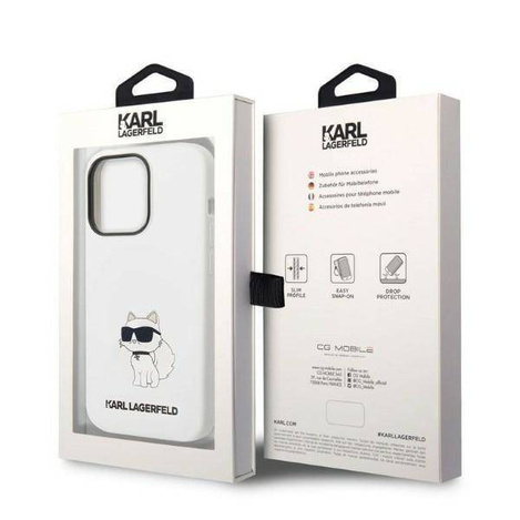 Karl Lagerfeld Silicone NFT Choupette - Etui iPhone 14 Pro (biały)