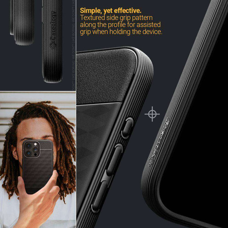Etui APPLE IPHONE 15 PRO MAX Caselogy Parallax Mag MagSafe czarne